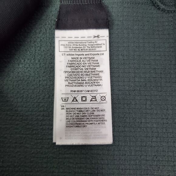 Adidas Terrex Teal Green Women's Size M Unisex zip-up Lightweight Jacket - Picture 13 of 14